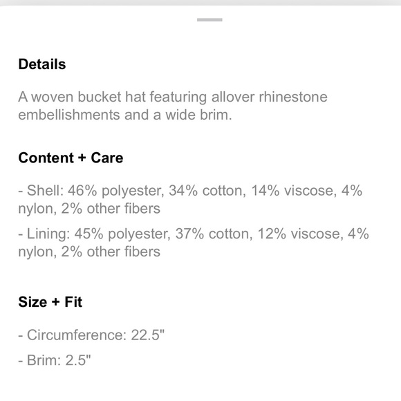 F21 Rhinestone Bucket Hat - NWT - Picture 6 of 6